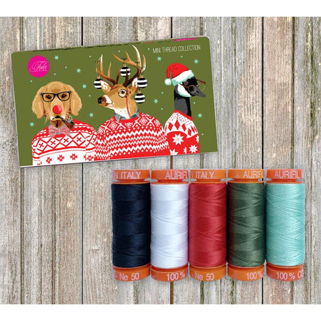 Aurifil Designer Thread Collection: Holiday Homies By Tula Pink