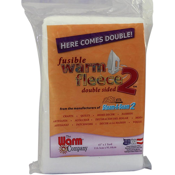 Warm Company Fleece Polyester Double Sided Fusible Batting