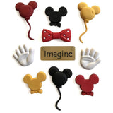 Mouse Ears Disney inspired buttons