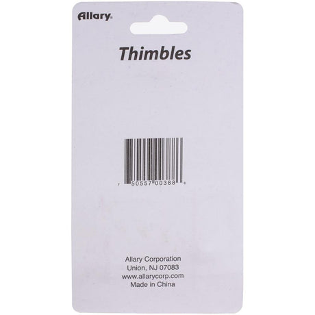 Back of the Allary Thimbles 3/Pkg by Allary