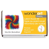 Wonderart Rainbow Pinwheel Latch Hook Kit