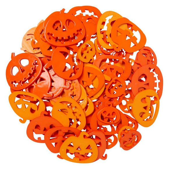 Various sized jack o lantern pumpkin buttons