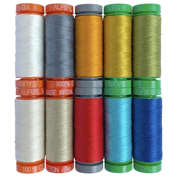 Custom Designer Thread Aurifil Designer Thread Collection: From Collage To Quilt By Sarah Hib ...