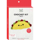 Taco Crochet Kit shown in box. His name is Spicy