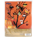 Packaging for Bucilla ornament kit with Halloween theme