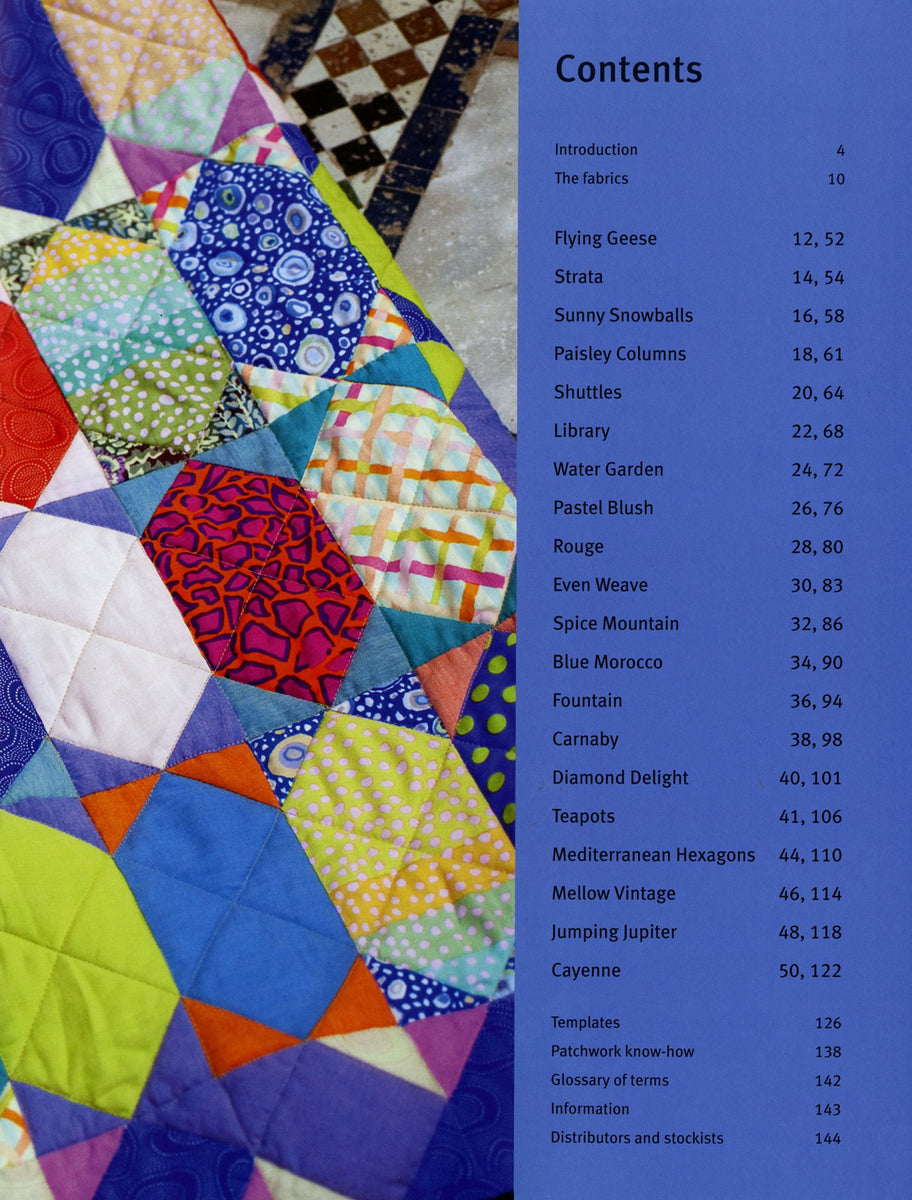Kaffe Fassett's Quilt In Morocco Pattern Quilting Books Patterns and