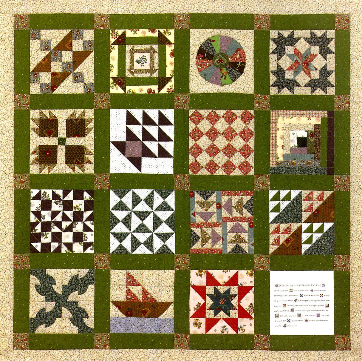 Underground Railroad Sampler Pattern – Quilting Books Patterns and Notions underground-railroad-sampler-pattern-quilting-books-patterns-and-notions