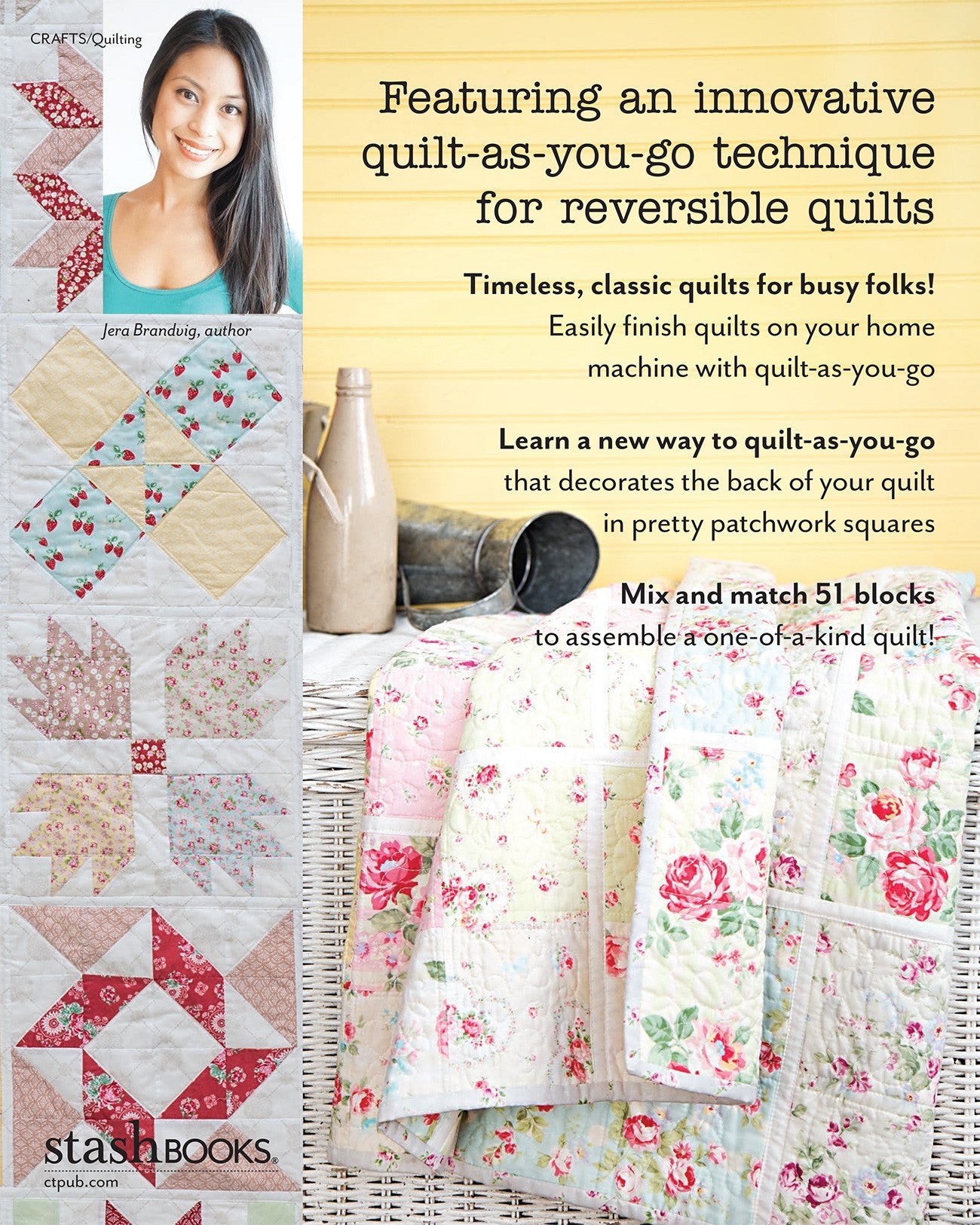 Quilt As-You-Go Made Clever by Jera Brandvig 9781644030233 - Quilt in a Day  Patterns