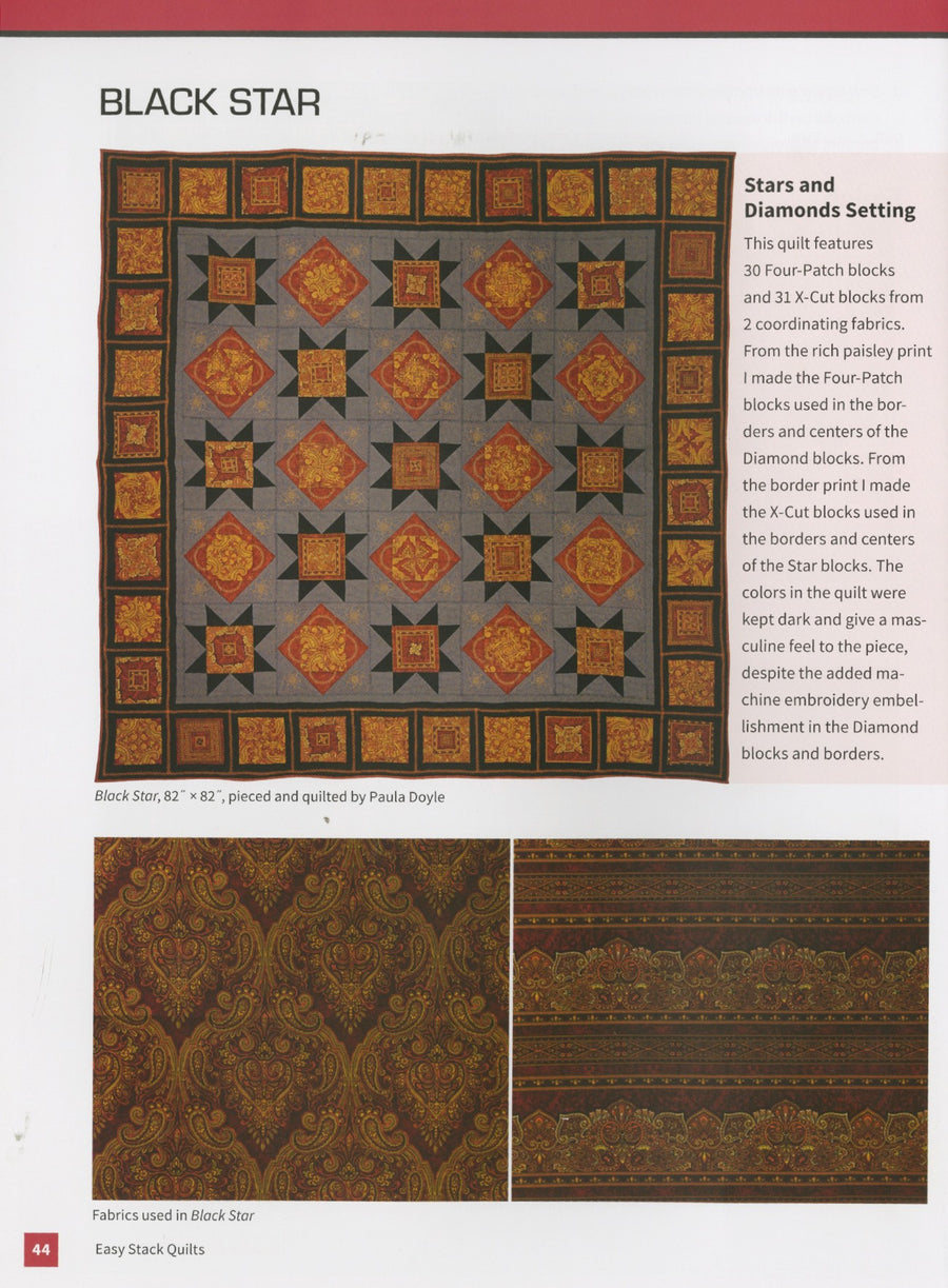 Easy Stack Quilts Quilters Pattern – Quilting Books Patterns and Notions