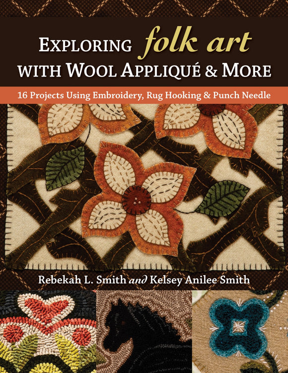 Picking Poppies Wool Applique Pattern - 816193002185