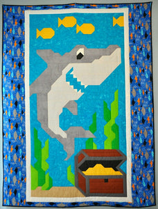 Shark Downloadable Pattern by Counted Quilts
