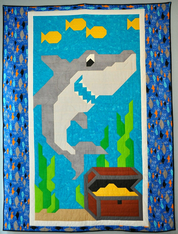 Shark Downloadable Pattern by Counted Quilts