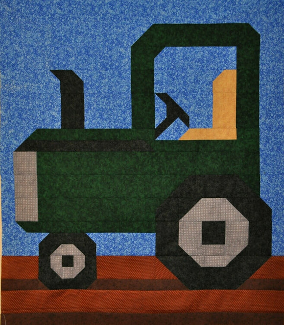 Tractor Downloadable Pattern by Counted Quilts