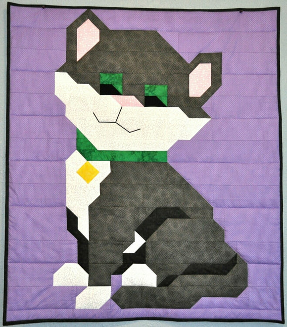 Cat Downloadable Pattern by Counted Quilts