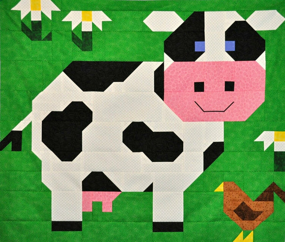 Cow Downloadable Pattern by Counted Quilts