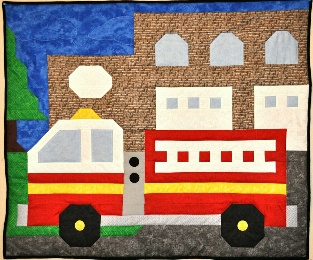 Fire Engine Pattern Material Fire Engine Downloadable Pattern – Quilting Books Patterns and Notions