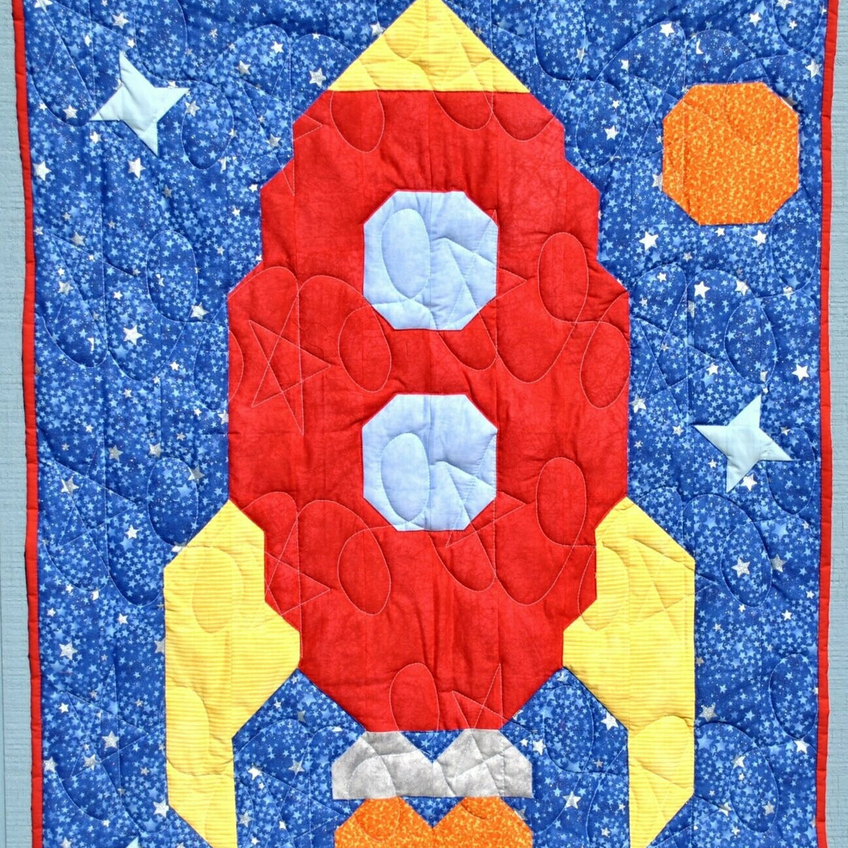 Hexagon Rocket Pattern Rocket Downloadable Pattern – Quilting Books Patterns and Notions