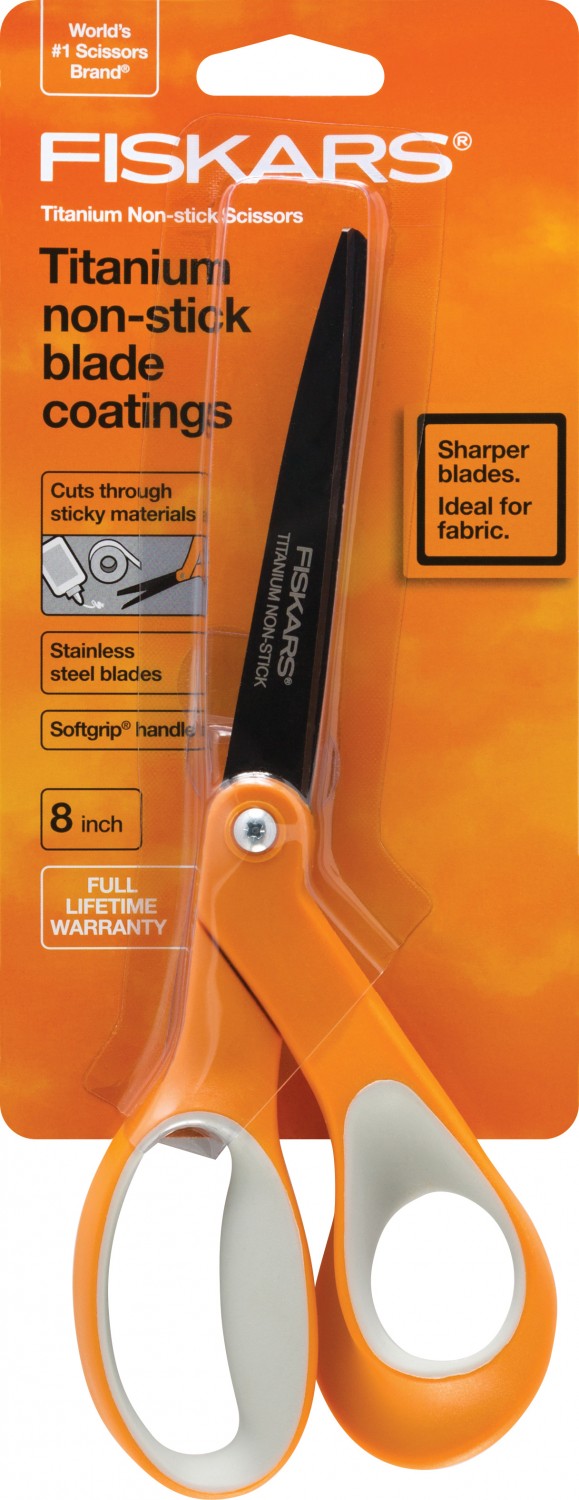 Bent Softgrip Nonstick Titanium 8in Premier Scissor