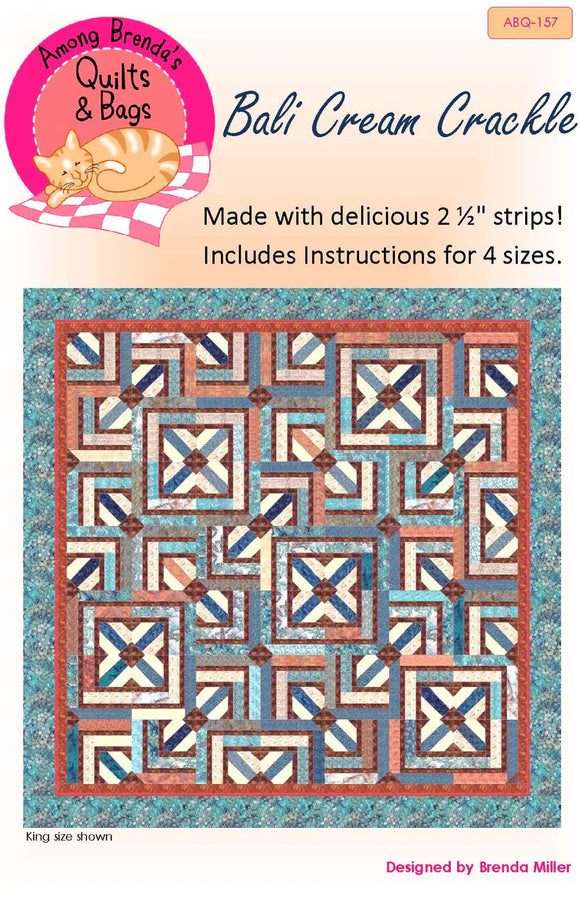 Bali Cream Crackle Quilt Pattern by Among Brenda's Quilts and Bags