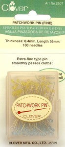 Patchwork Glasshead Pin Size 30 - 1 1/2in 100ct