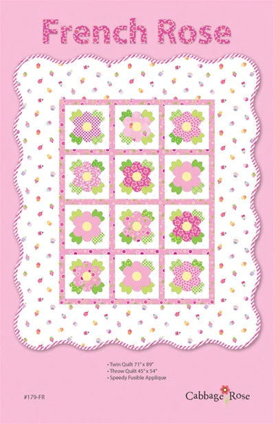 French Rose Downloadable Pattern by Cabbage Rose