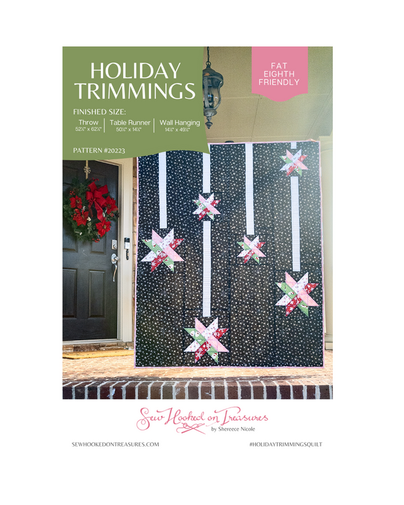 Holiday Trimmings Downloadable Pattern fom Sew Hooked On Treasures