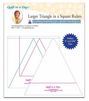 Larger Triangle in a Square Rulers