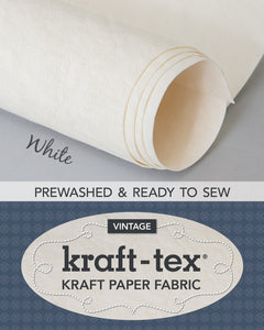 Kraft-tex Roll White Prewashed