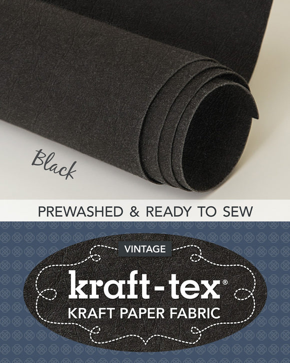 Kraft-tex Roll Black Prewashed