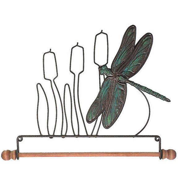 7-1/2in Dragonfly Fabric Holder