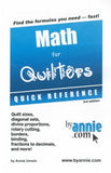 Math for Quilters Quick Reference Booklet