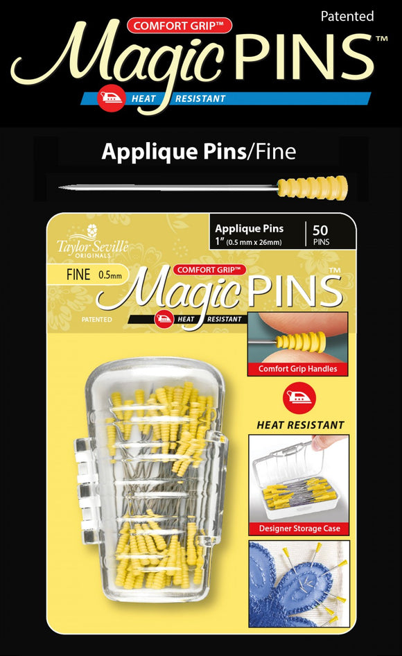 Magic Pins Applique Fine 50pc Patterns – Quilting Books Patterns and ...