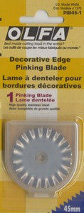 Olfa 45mm Pinking Blade QBPN Patterns – Quilting Books Patterns and Notions