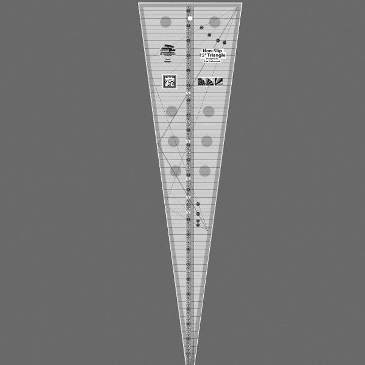 Creative Grids 15 Degree Triangle Ruler QBPN Patterns – Quilting Books ...