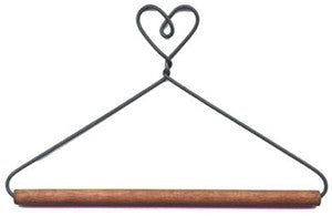 Heart With Stained Dowel Hanger