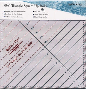 Triangular Square Up Ruler 9 1/2in