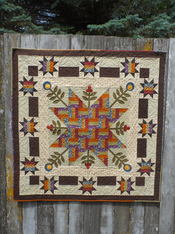 Rail Fence Blooms Downloadable Pattern by Snuggles Quilts