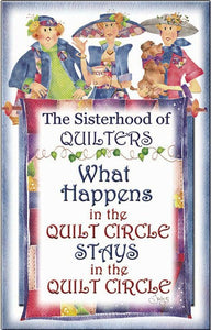 Sisterhood of Quilters Magnets - Circle