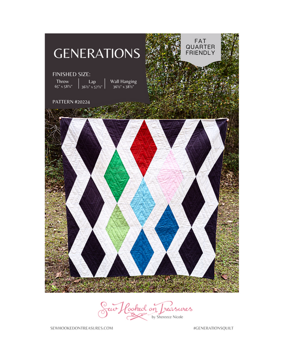 Generations Downloadable Pattern fom Sew Hooked On Treasures