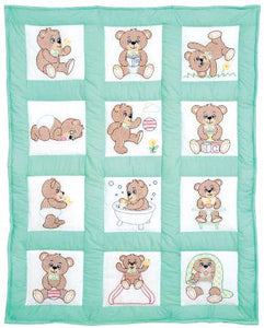 Nursery Quilt Block Teddy Bear