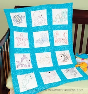 Nursery Quilt Squares Under The Sea