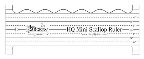 Mini Scallop Ruler