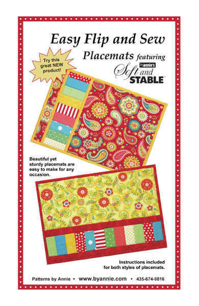 Easy Flip Sew Placemats