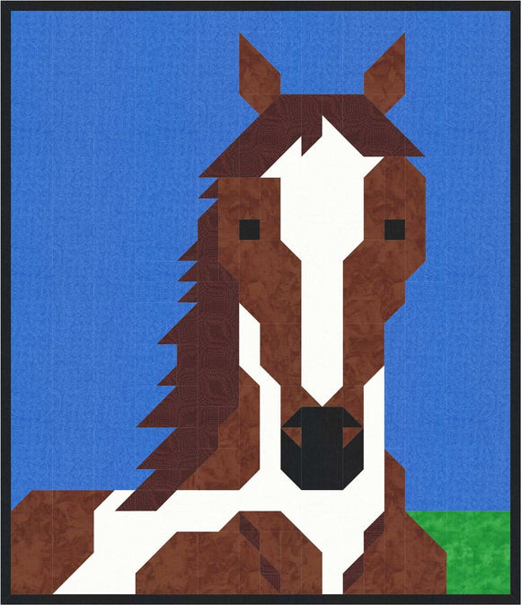 Painted Horse Downloadable Pattern by Counted Quilts