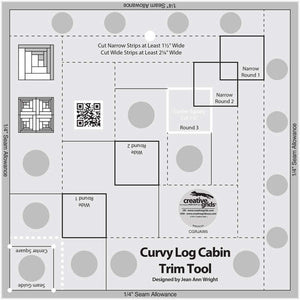 Creative Grids Curvy Log Cabin Trim Tool