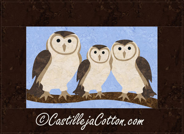 Barn Owl Family Quilt Pattern – Quilting Books Patterns and Notions