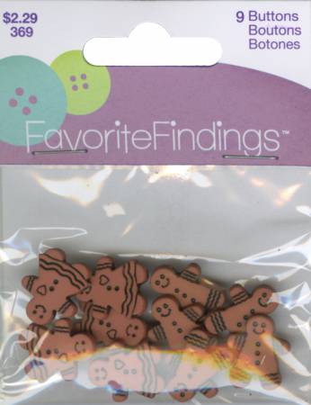 Button Bag Gingerbread Cookies