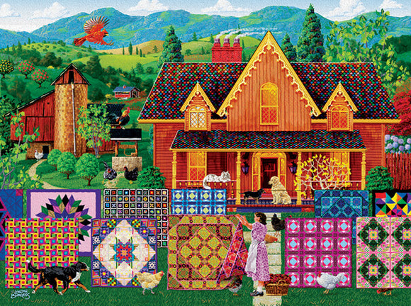 Morning Day Quilt Jigsaw Puzzle (1000 Pieces)