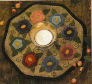 Little Stitchies - Flowers Candle Mat