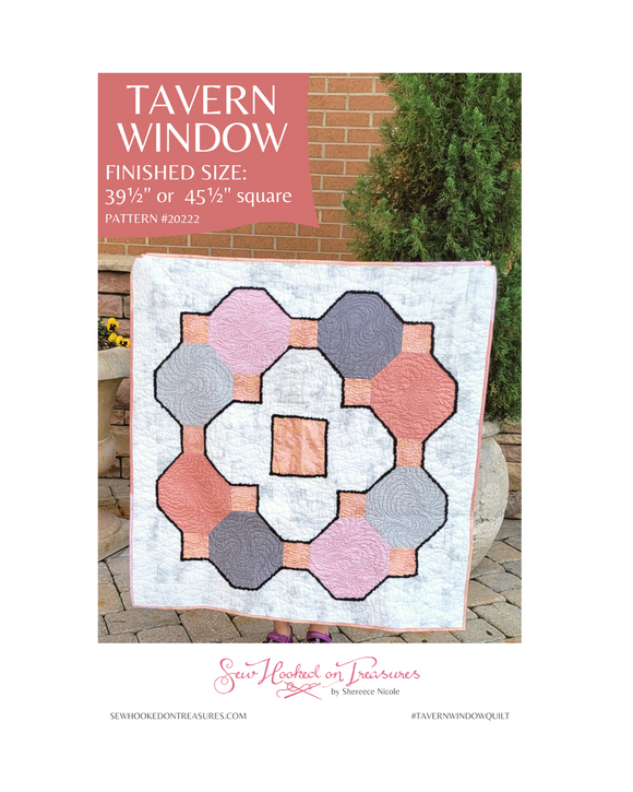 Tavern Window Downloadable Pattern fom Sew Hooked On Treasures